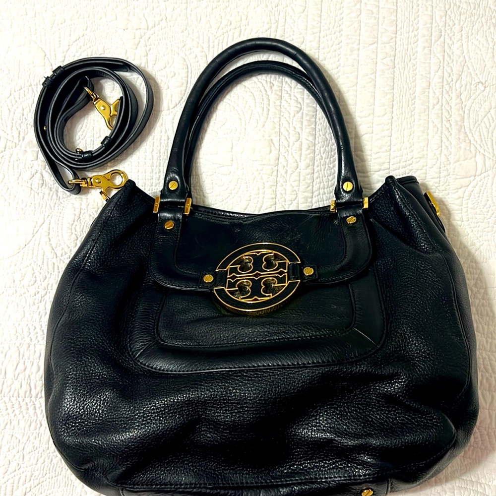 Tory Burch Amanda Leather Exterior Satchel/Top Handle Handbag